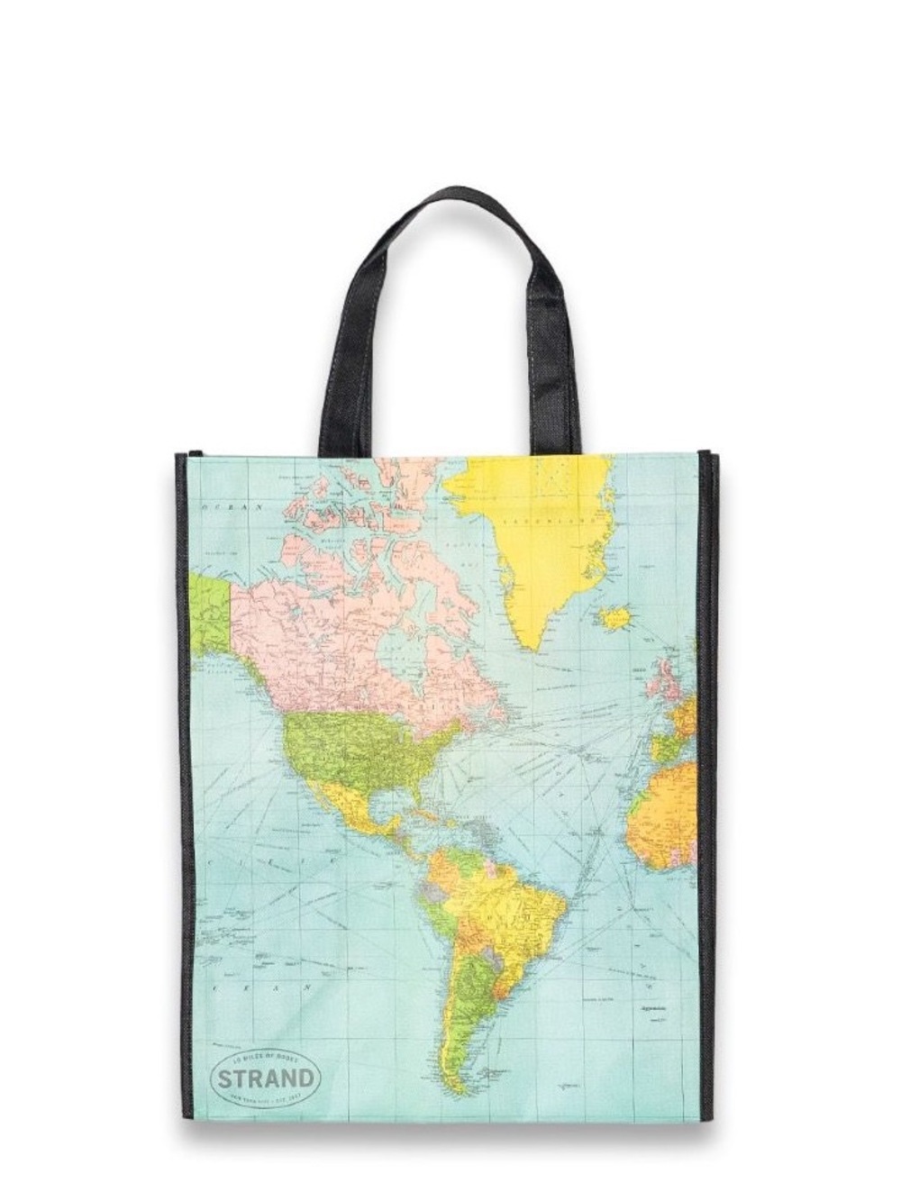 The Strand Books Map Recycled Reusable Tote Bag